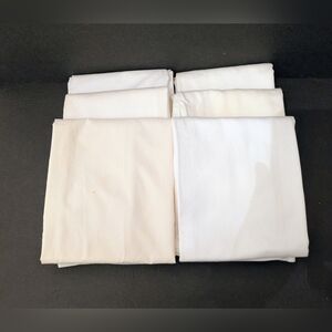 Pillow Covers 5 King Plus 1 Pillow Case King Bundle 6 Bedding White
